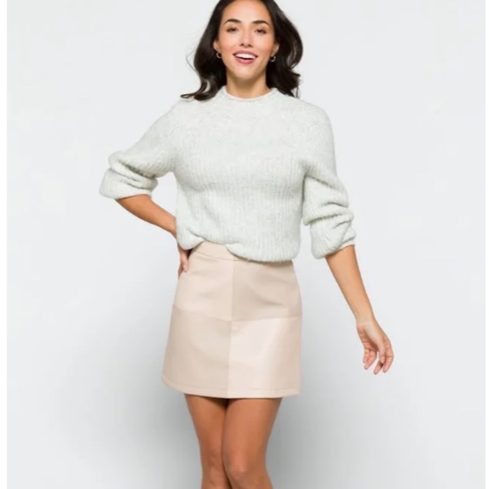 Steve Madden Patch Perfect Vegan Leather Mini Skirt